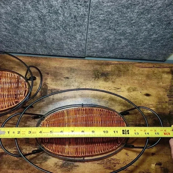 Sturdy Oval Casserole, Baking Dish or Serving Bowl Trivet with Handles x3 - Picture 9 of 10